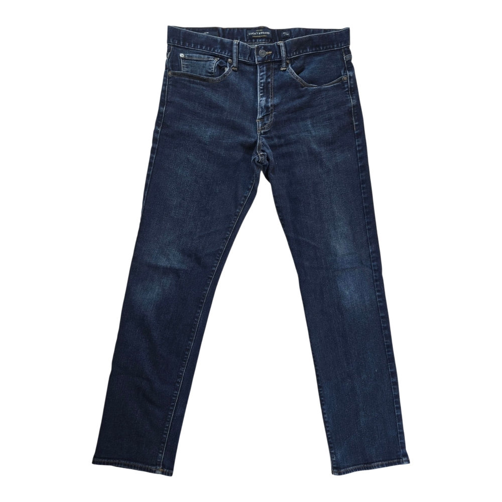 Men's Luxky Brand 121 Slim Blue Jeans - Picture 2 of 11